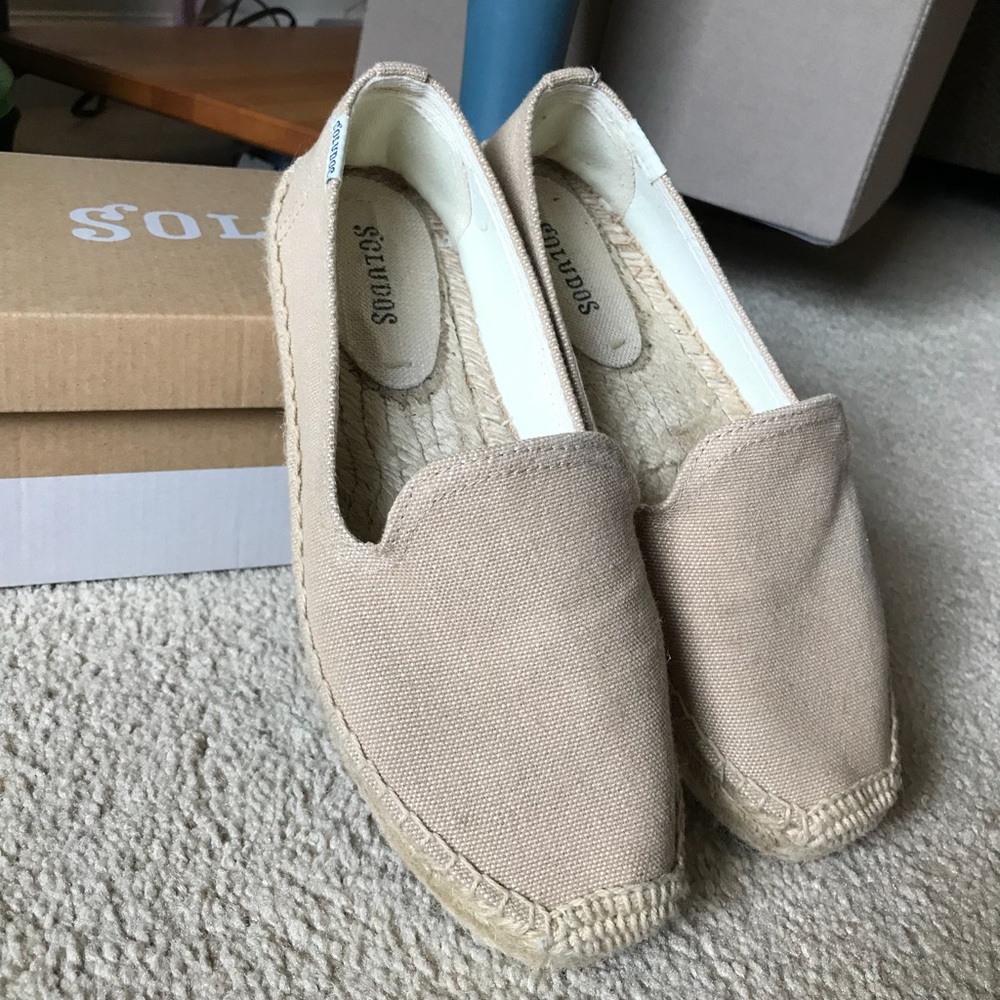 Soludos platform espadrilles beige 6.5
